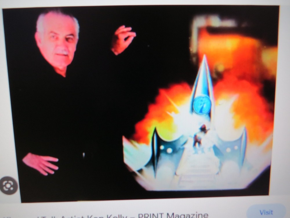 KISS KEN KELLY GENE SIMMONS DESTROYER ORIGINAL PENCIL ART 2015 WITH PAPERWORK