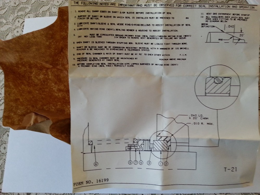 John Crane Seal Assembly B01838