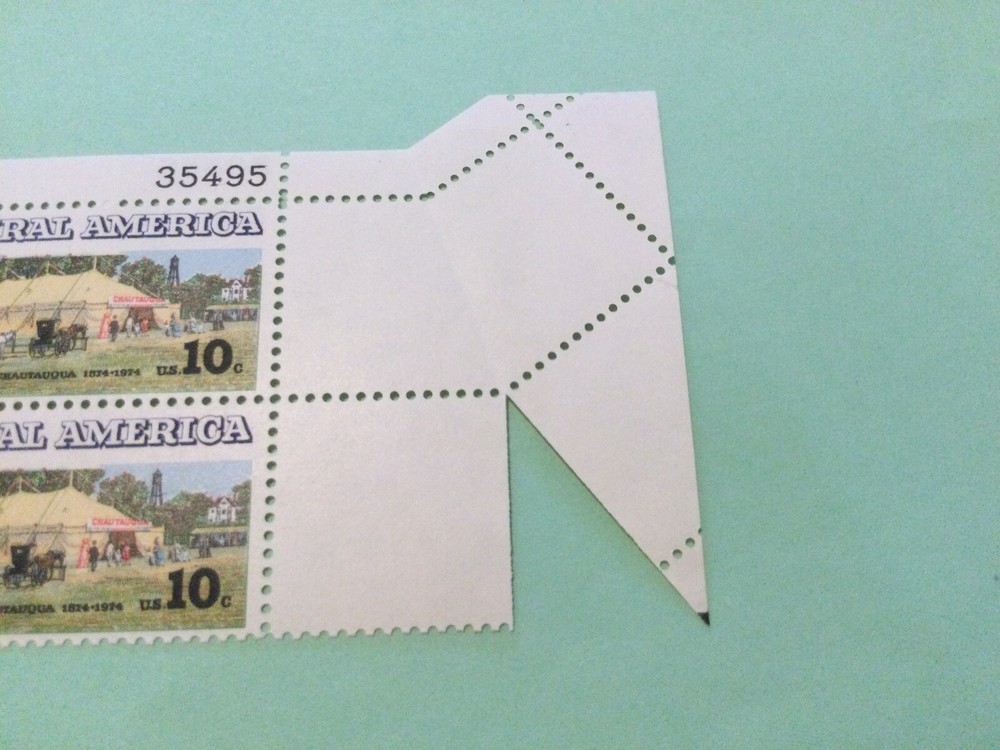 Scott # 1505 “Fold Over Stamp Error” GEM MNH