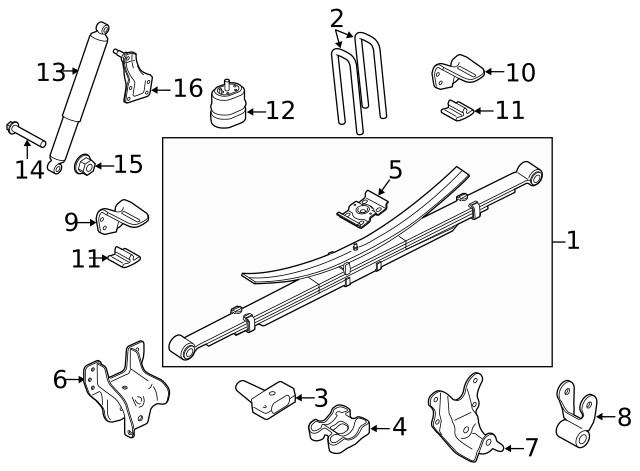 Genuine Ford Mount Bracket 7C3Z18169A