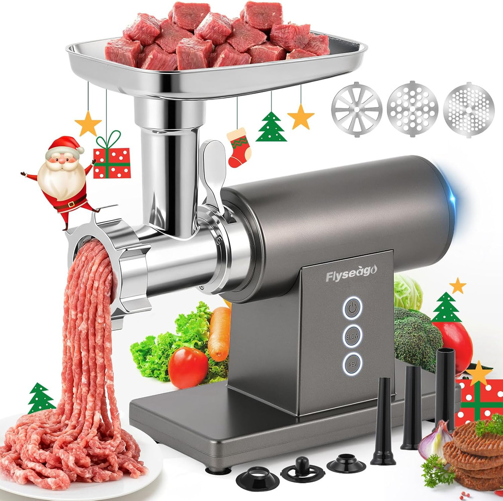 3200W Electric Meat Grinder with Touch Control & Sausage Maker Attachments