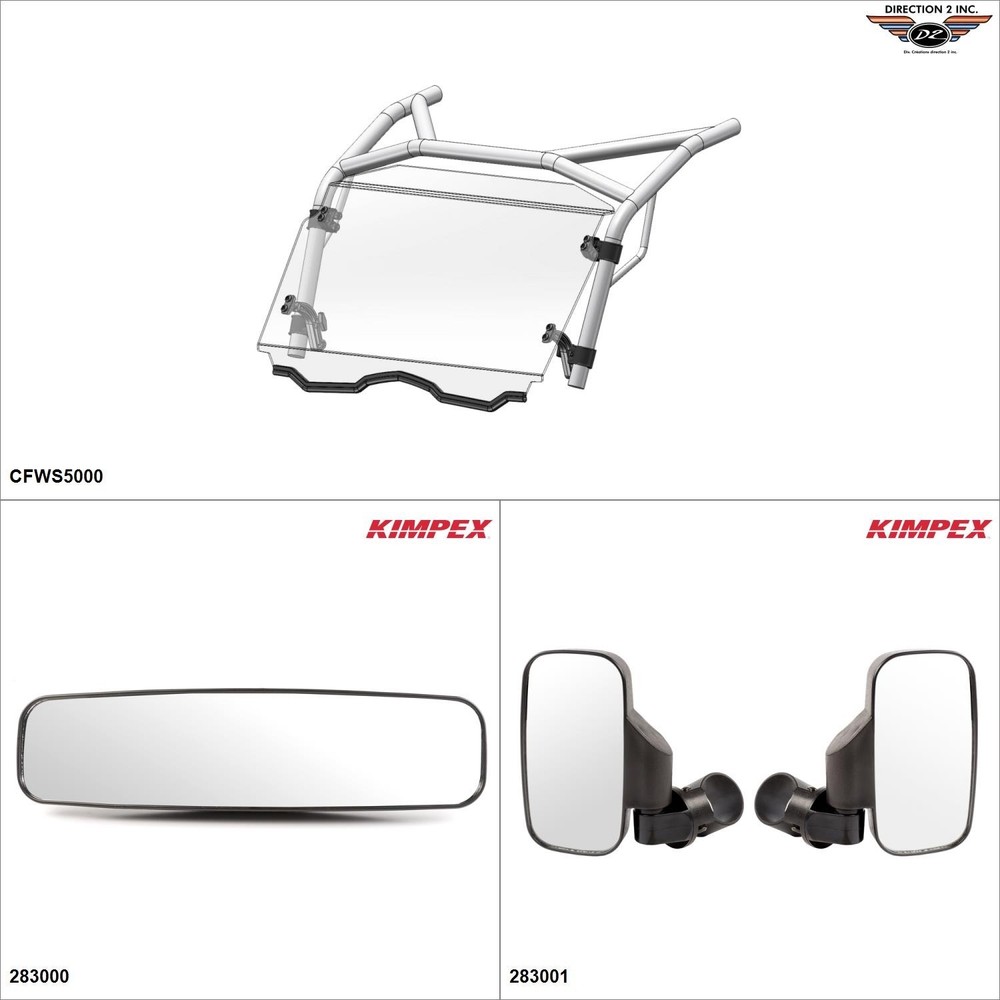 Direction2 Tilt Kit Windshield/mirrors - Kit #10186