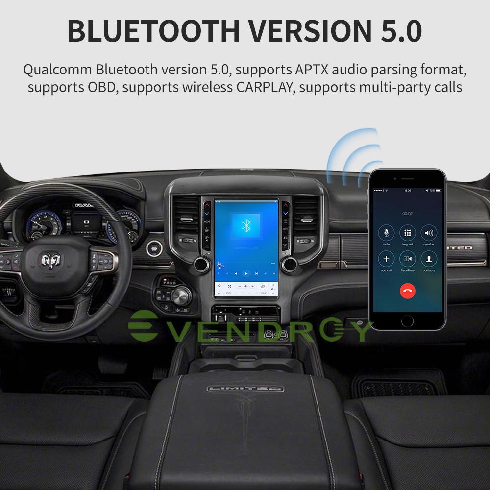 12.1"For Dodge RAM 1500 2500 3500 Car GPS Navigation Headunit Radio Stereo 4+64G