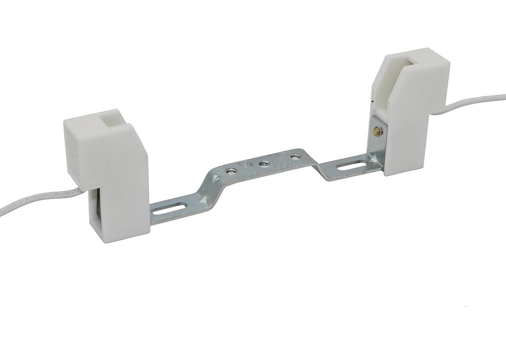 5 1/2" Double Ended Halogen Socket with Bracket - Ideal for Work Lights & Flo