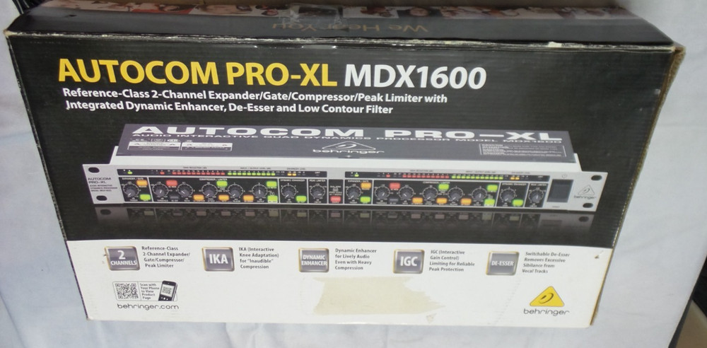 Behringer MDX1600 Autocom Pro-XL Audio Interactive Processor - USED/WORKS