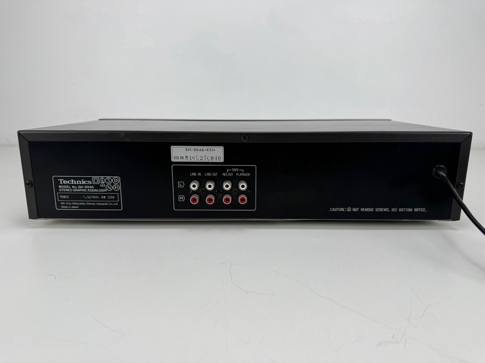 Technics SH - 8046 Stereo Graphic Equalizer - Sold as is