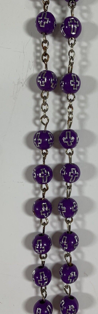 Purple Rosary Plastic Materials