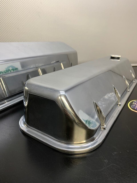Angle Cut Aluminum Valve Covers 454 502 Big Block Chevy
