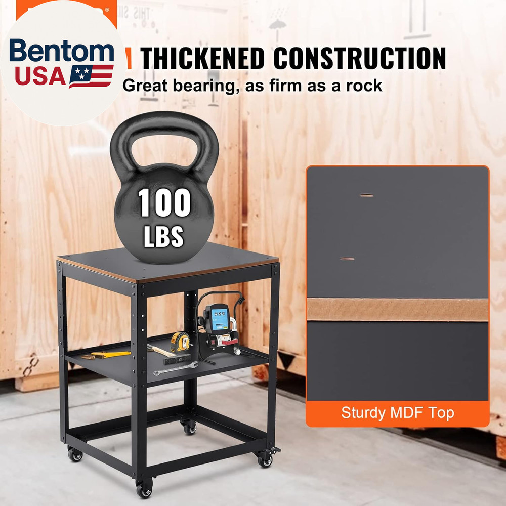 Thickness Planer Stand, 100 Lbs Heavy Loads, Three-Gear Height Adjustable Thickn