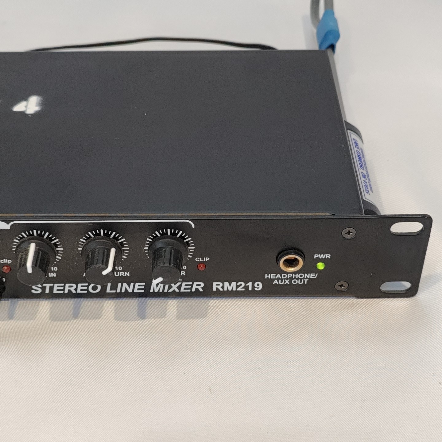 Rolls RM219 Stereo Mic Line Mixer 10 Port Includes Power Adapter Works