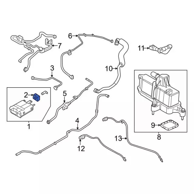 Genuine Ford Vapor Canister Purge Solenoid LX6Z-9D289-SJ