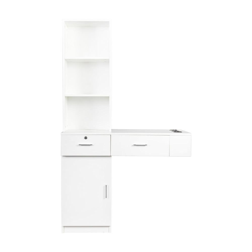 New Practcal White modern simple hair desk, multi-layer storage