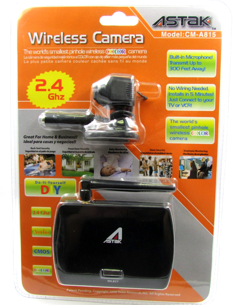 2.4GHz Wireless mini Camera Set.  NEW