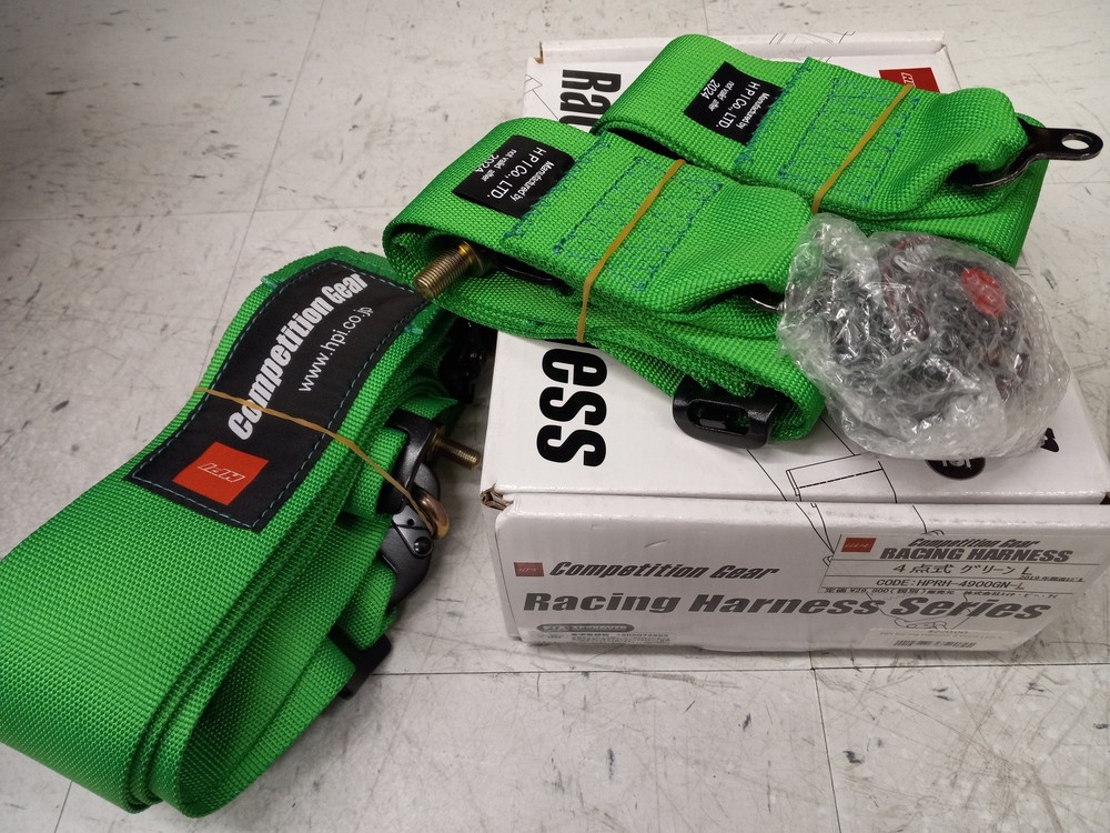 HPI Racing Harness 4 Point Left Seat Green