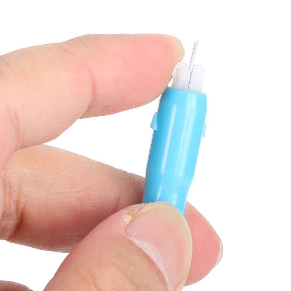 12pcs Needle Threader Plastic Automatic Inserter Threading Tool for Sewing