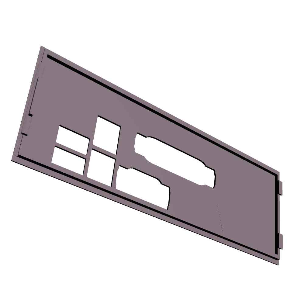 FIC SD11 I/O Shield, 3D Printed, IO Backplate