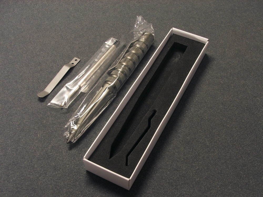 DEFENDER TACTICAL PEN ANODIZED BATTLE GREY