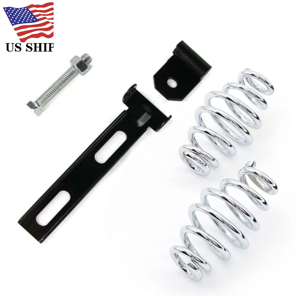 For Harley 48 2010-2021 3" Chrome Spring & Bracket Kit - Easy Installation