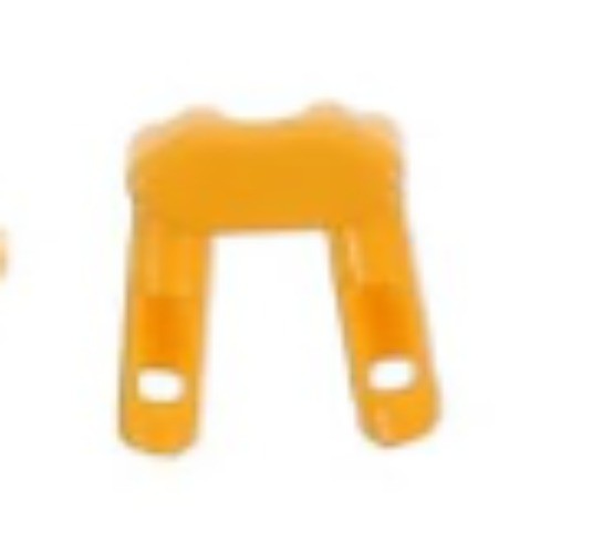 1 pc Used Yellow Plastic Part