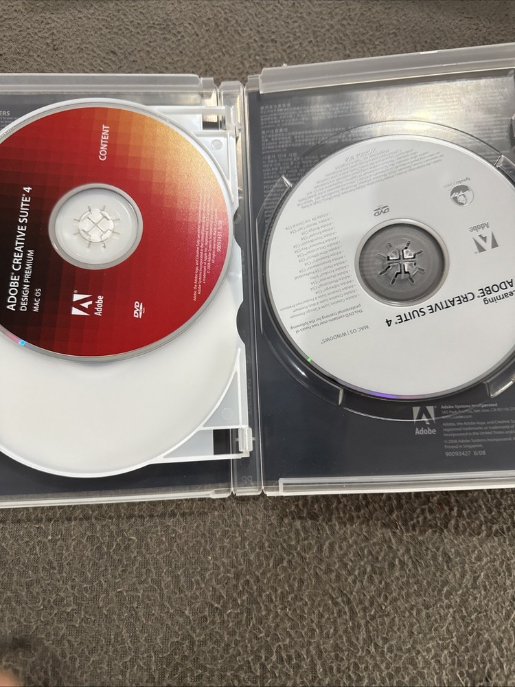 Adobe Creative Suite 4 CS4 Design Premium For MAC Full Retai DVD Version