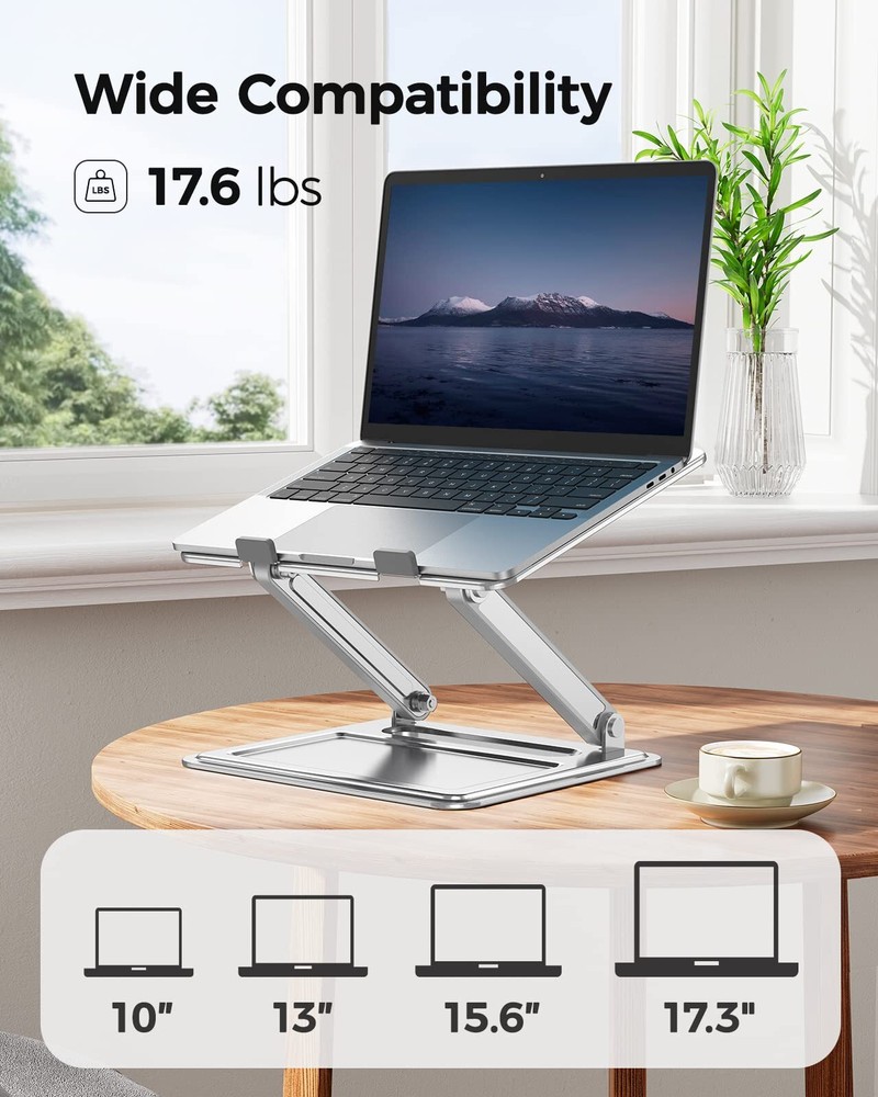 Adjustable Laptop Stand Portable Riser for 17.3inch Laptops Adjustment for De...