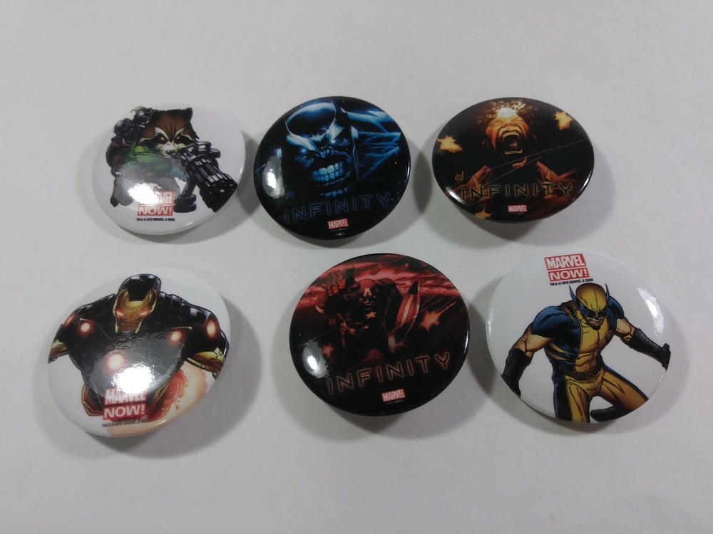 MARVEL Now/Infinity Small Badge Button U PICK