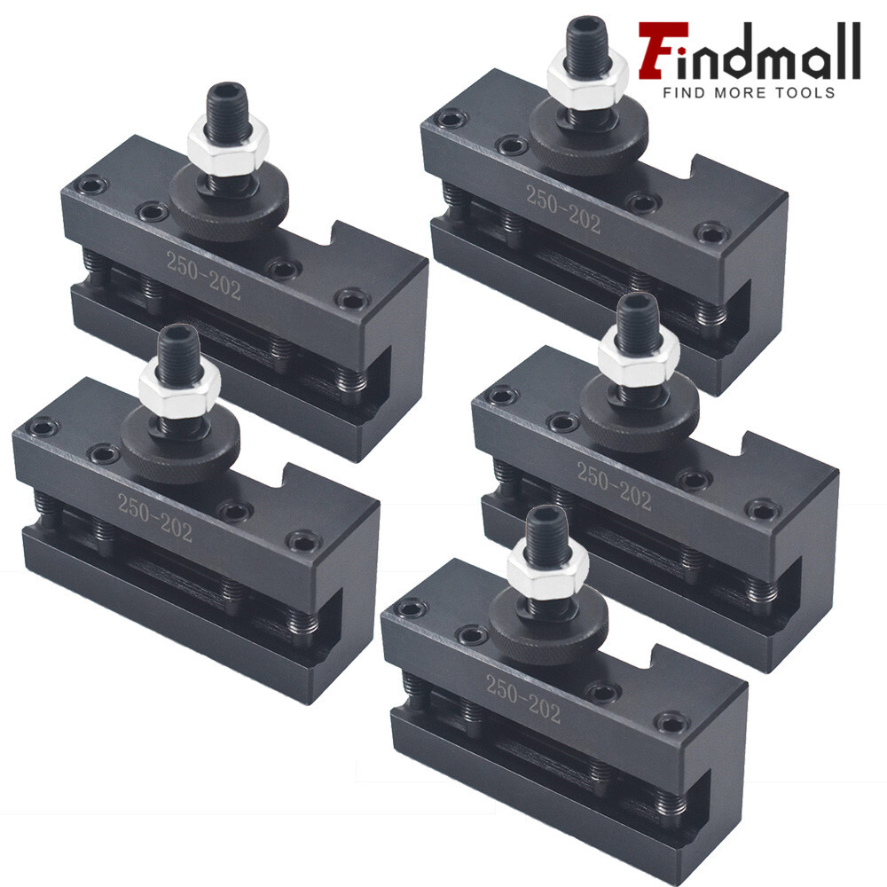 5PCS BXA #2 250-202 Quick Change Tool Post Turning & Facing Holder For Lathe CNC