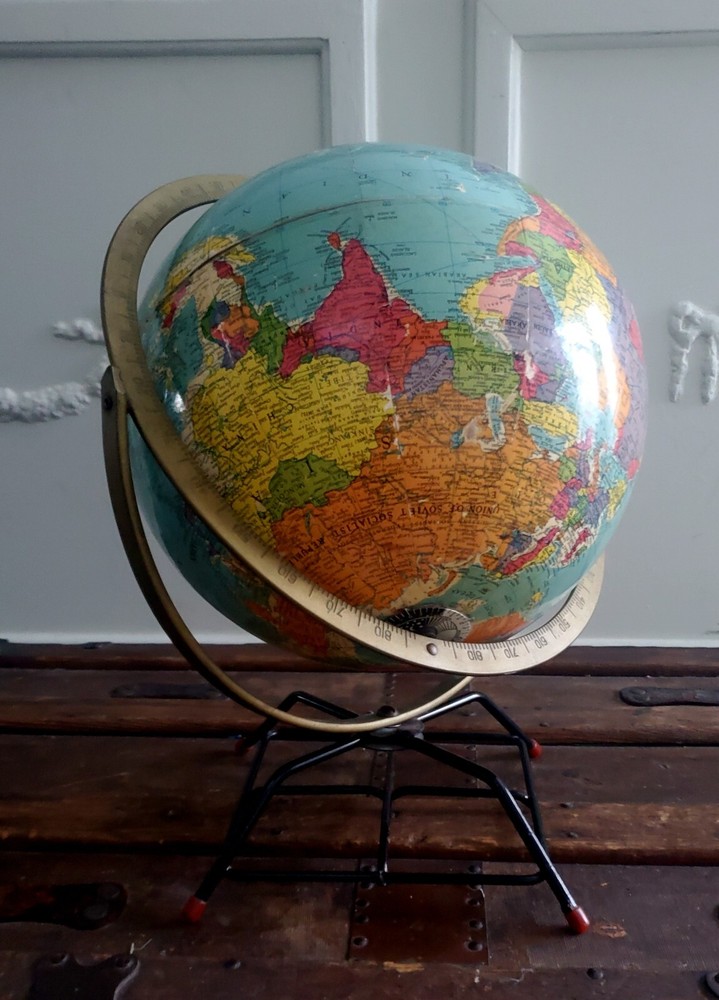 Vintage 50's Repolge Reference Globe