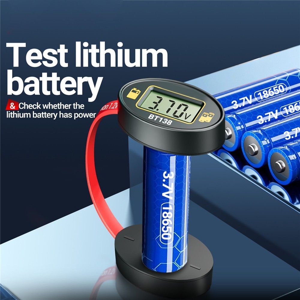 Lithium Battery Capacity Tester with Digital Display for Fast Power Check