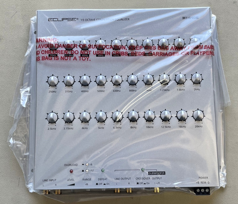 Old School Eclipse EQ2102 — 1/3 Octave Competition Equalizer, NOS #381