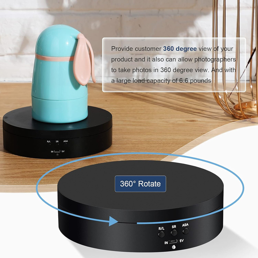 Rotating Display Stand 360 Degree Motorized Rotating Turntable Display Stand wit