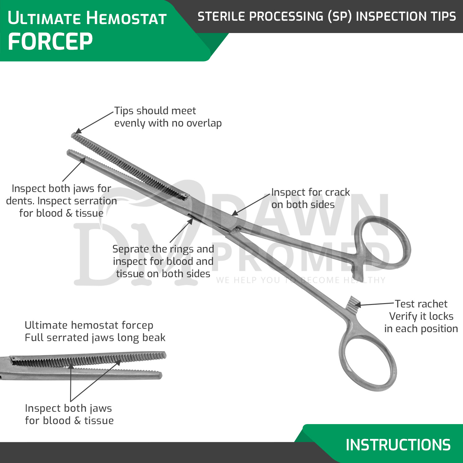 6-Piece Ultimate Hemostat Forceps Set Fishing Pliers FREE Case Kit-2 German Gr