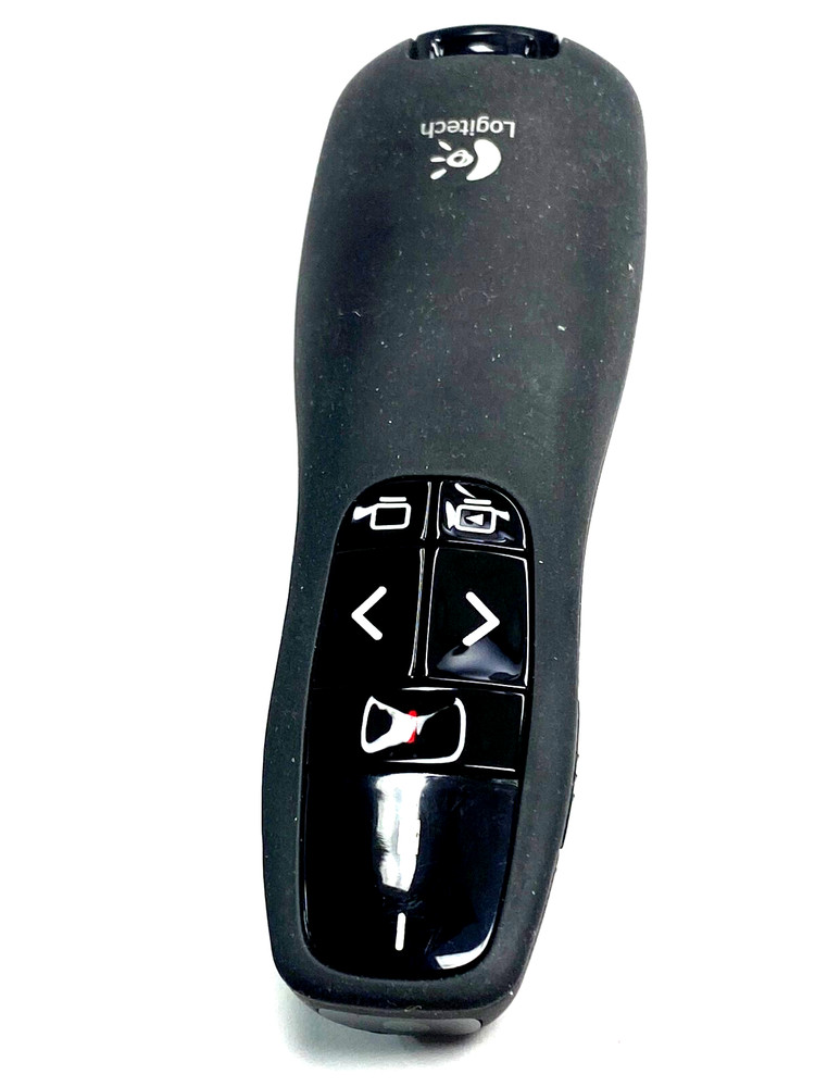 Logitech R400 Presentation Pointer-Wireless-Laser-Radio Freq-Black-USB