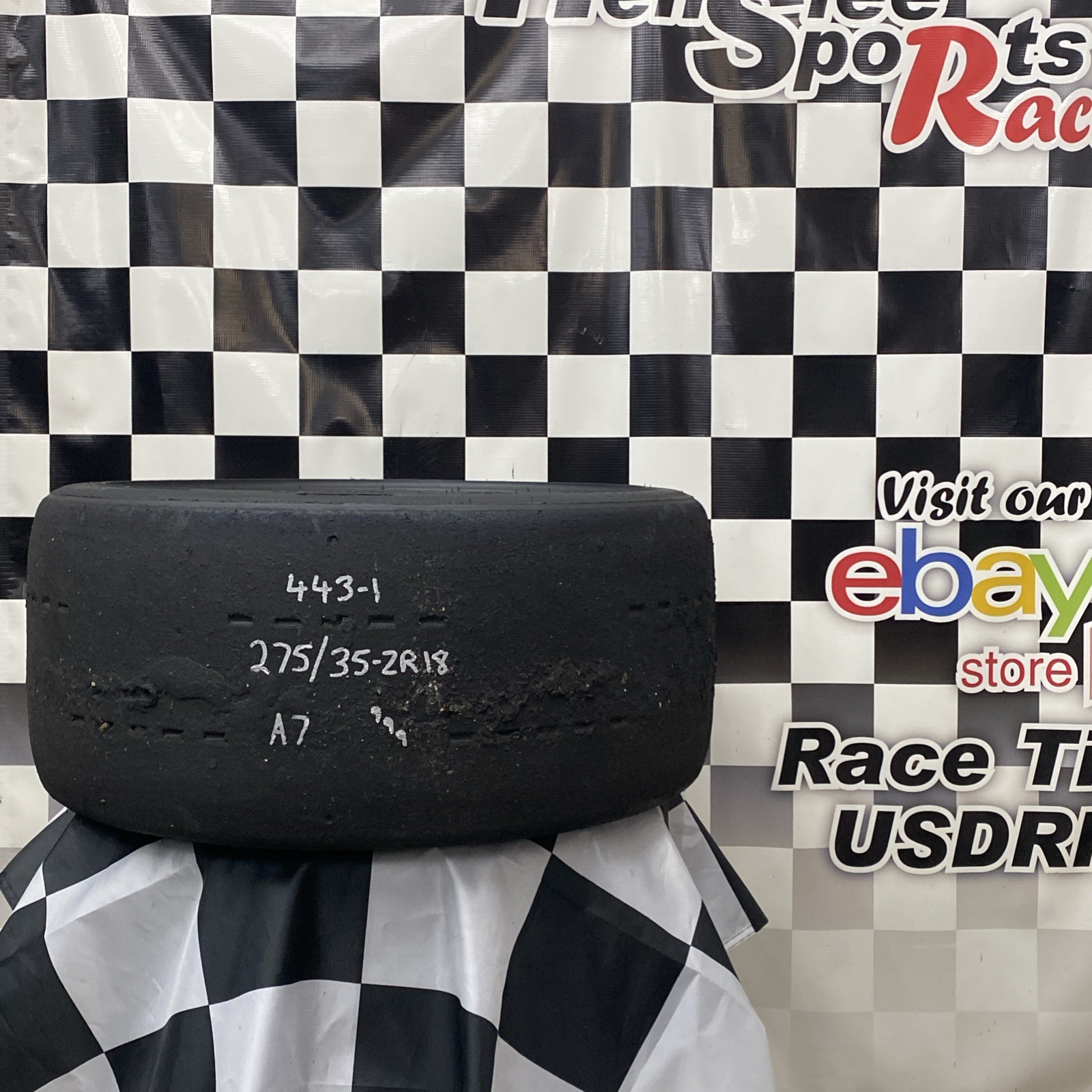 443-1 USDRRT HOOSIER DOT Road Race / Auto-X Tire. 275/35 ZR18 A7