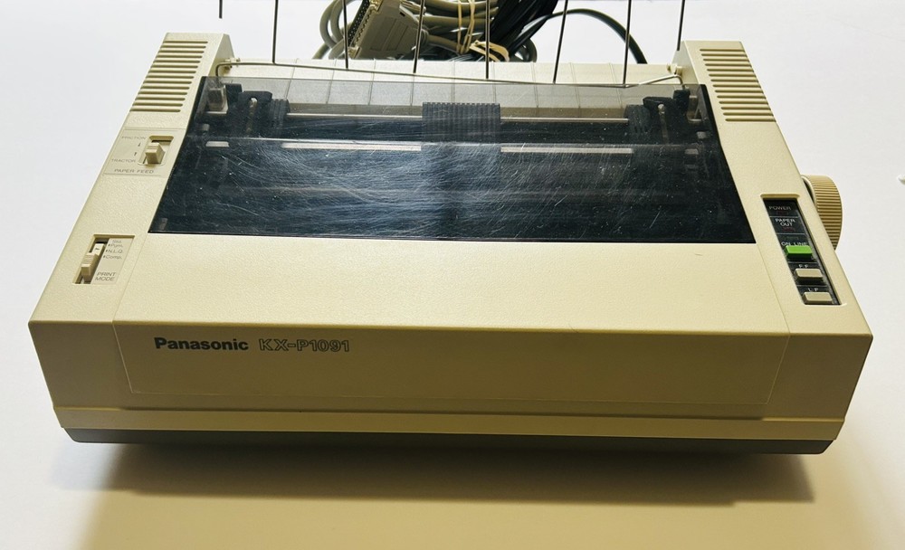 Panasonic KX-P1080i 9-Pin Impact Dot Matrix Printer Powers On Printing Untested