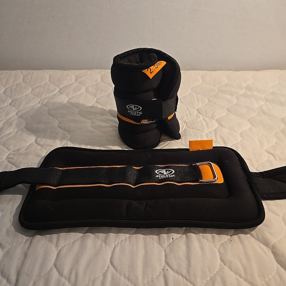 5Lb Pair Ankle & Wrist Weights (2Pcs, Each One Is 2.5LBS), Adjustable Strap