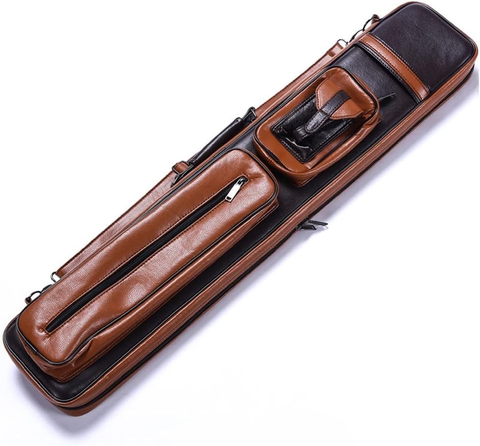Durable 4x4 & 4x5 Pool Cue Case – Elegant Design with Adjustable Shoulder Strap