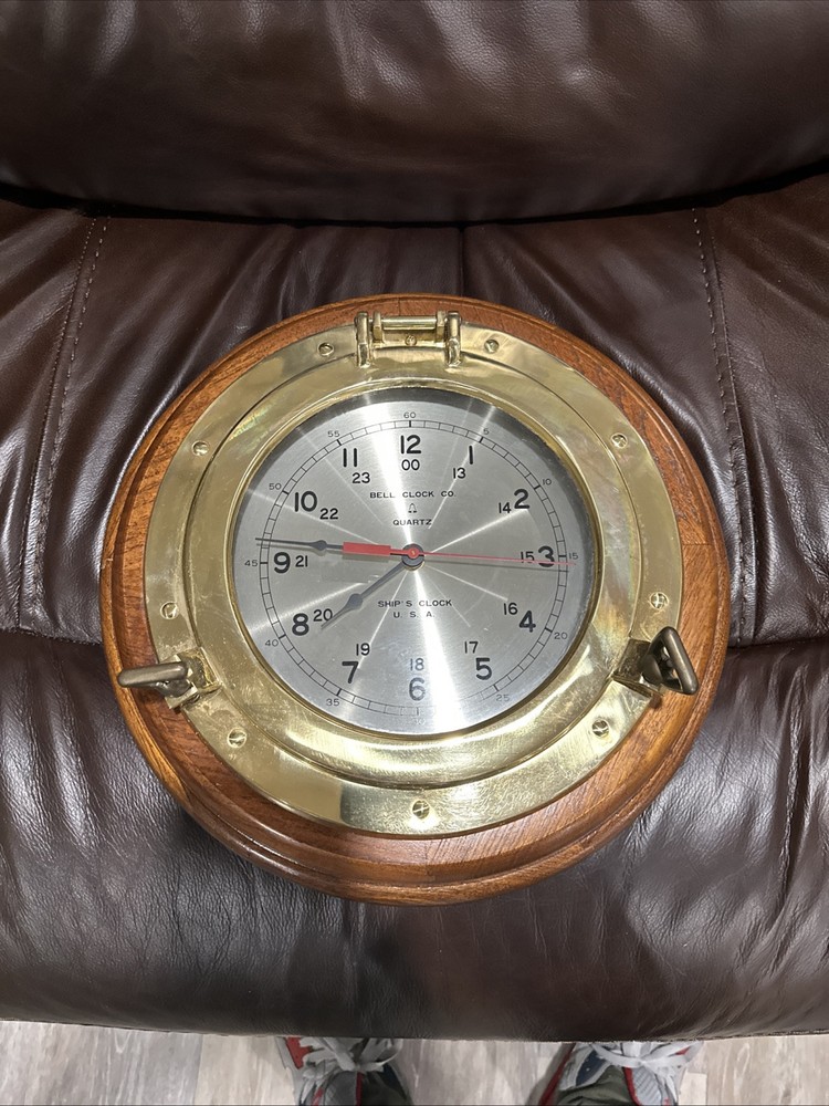 Brass Porthole Clock