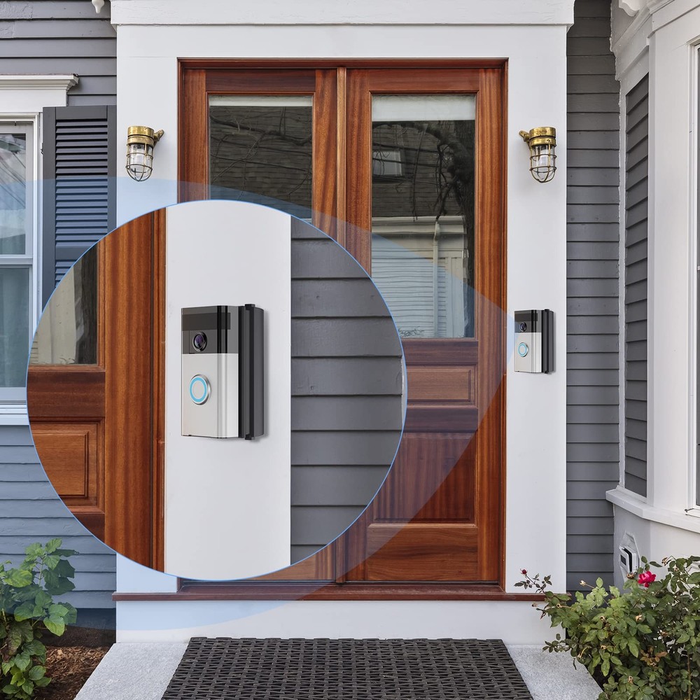 Adjustable Doorbell Angle Mount 30-55 Degree Wedge Bracket Kit