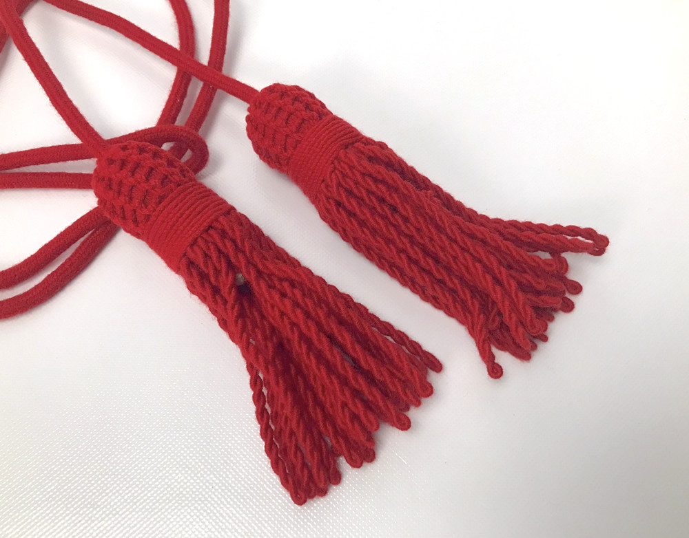 Red Wool Bugle, Flag, or Bagpipe Cord