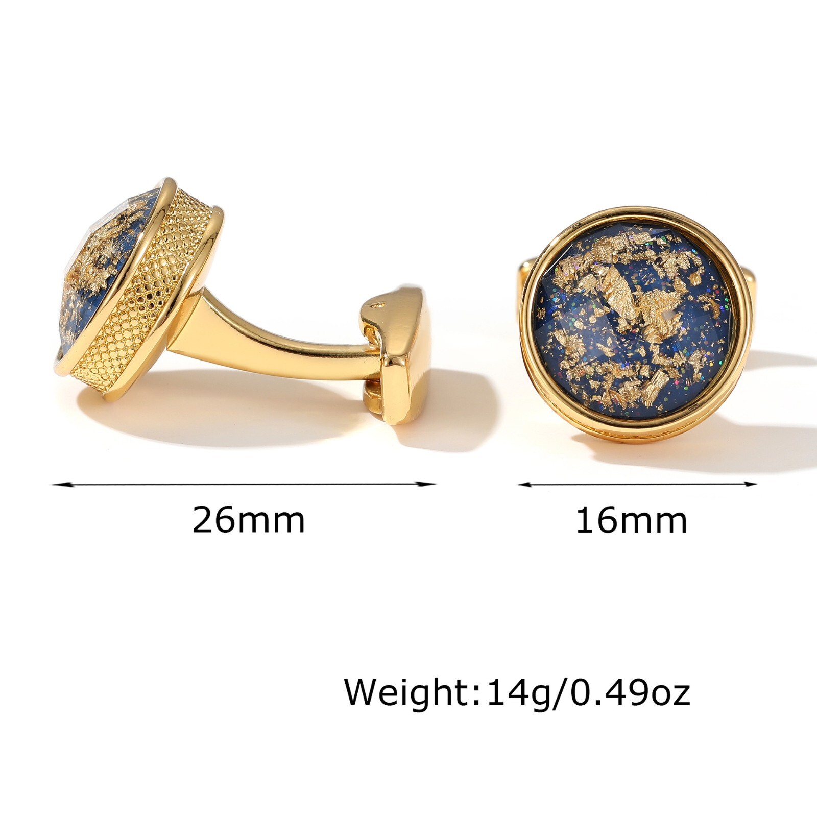 Fashion Men Cufflinks 1 Pair of Shirt Suit Cuff Links Jewelry Rhinestone Classic