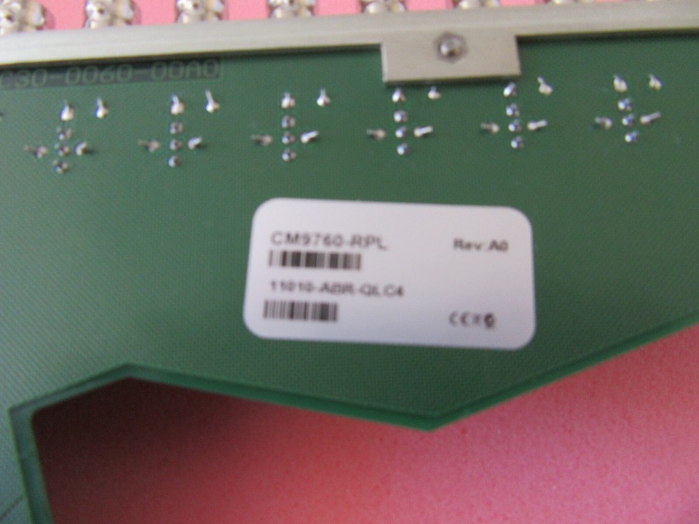 Pelco CM9760-RPL Matrix Rear Panel Single Bay Looping