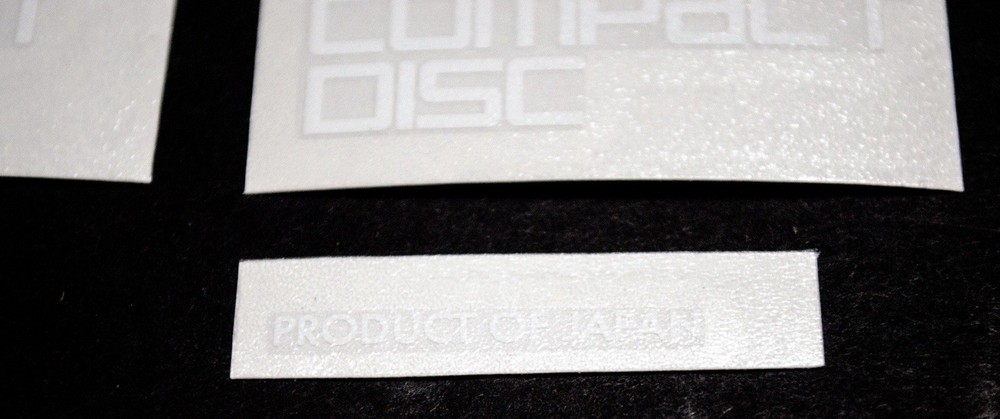 Decals for Tioga Compact Disc Sprocket - White (Freestyle BMX)