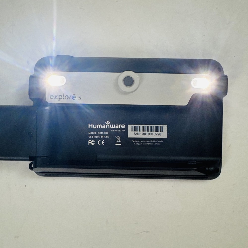 HumanWare Explore 5 Handheld Electronic Magnifier w/ Case Box Accessories