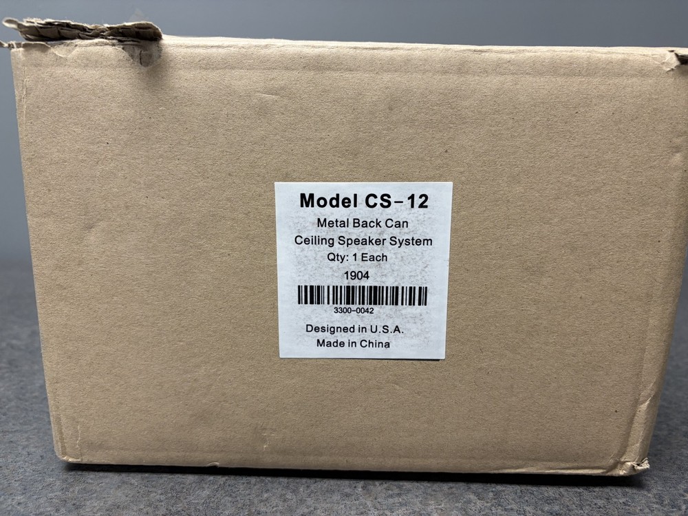 Audio Enhancement CS-12 Metal Back Can Ceiling Speaker System