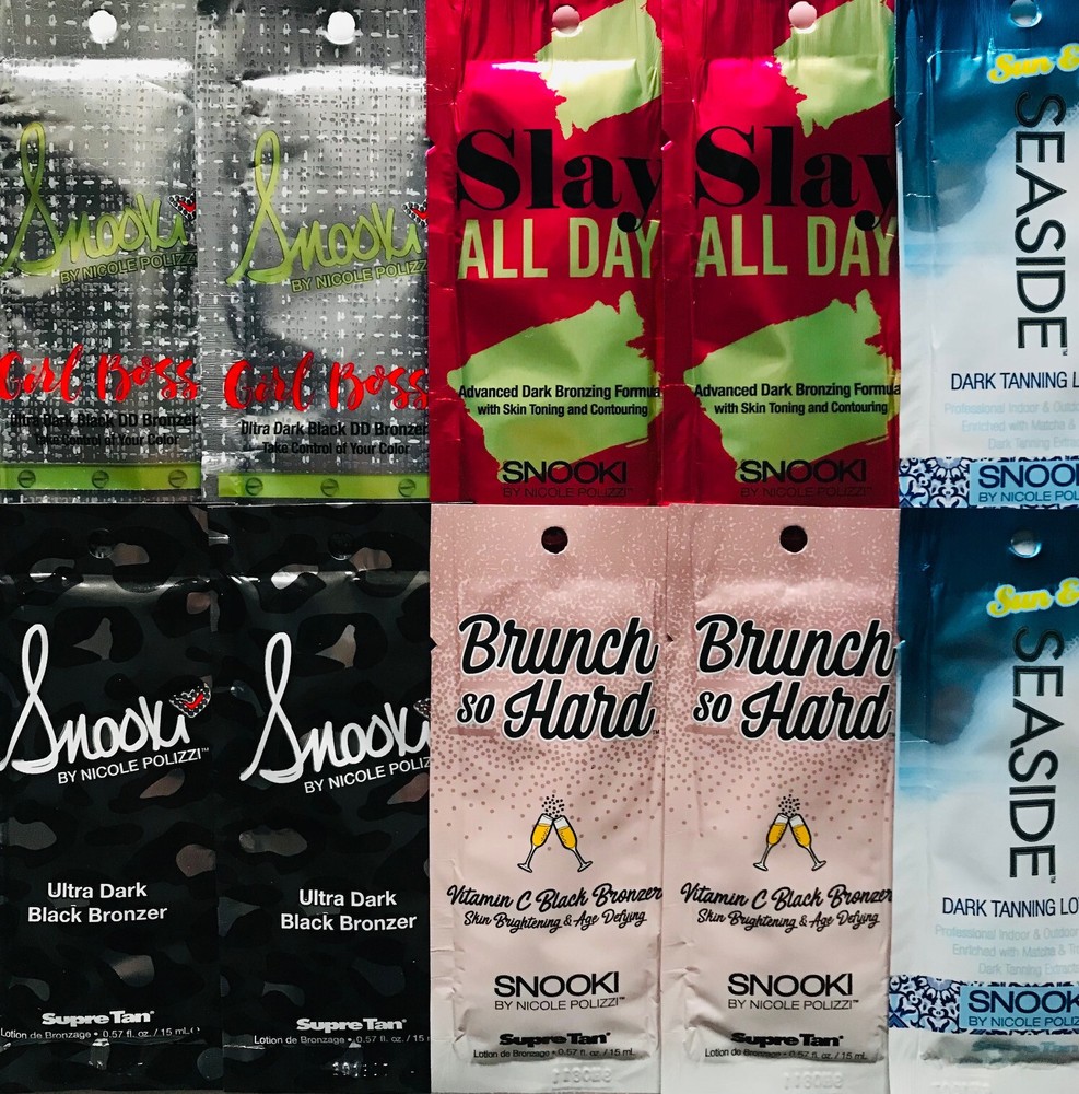 10 Assorted Snooki Indoor Tanning Lotion Packets