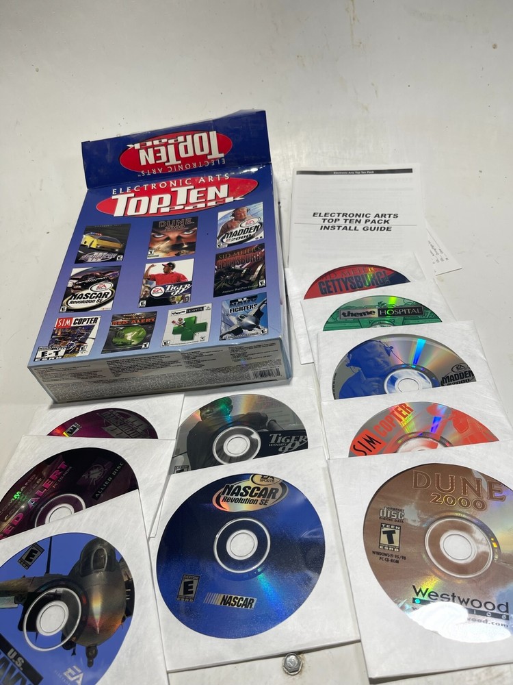 Electronic Arts Top Ten Pack (PC, 2000)
