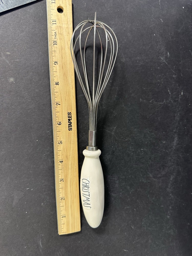 Rae Dunn Ceramic Whisk CHRISTMAS