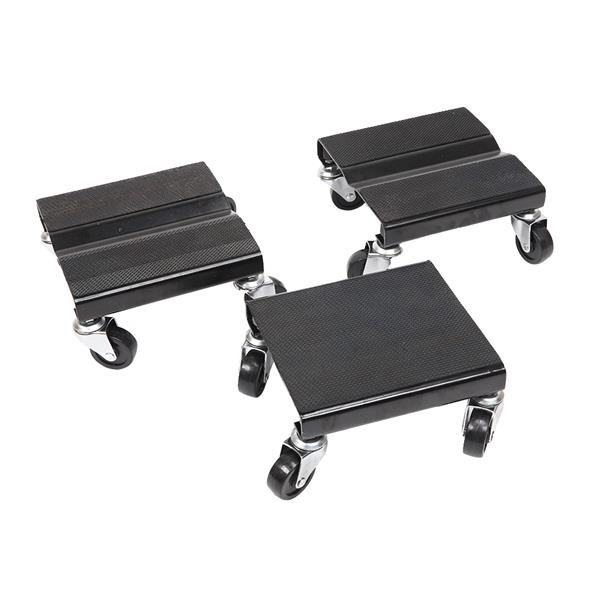 3pcs Snow Mobile Dolly Black
