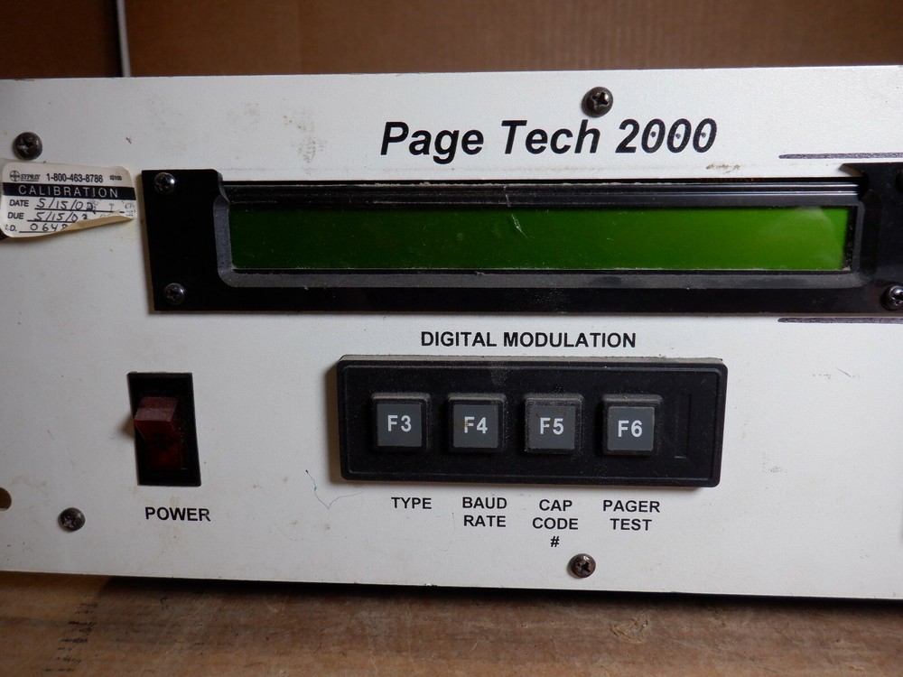 PAGE TECH 2000 DIGITAL MODULATION